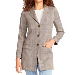 BB Dakota Steve Madden Brown Plaid Blazer NWT